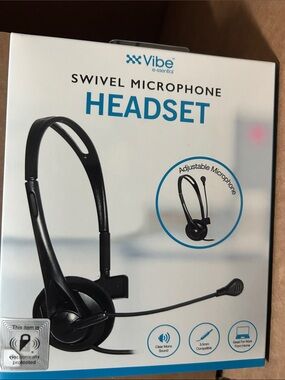 Vibe Swivel Microphone Headset - Black